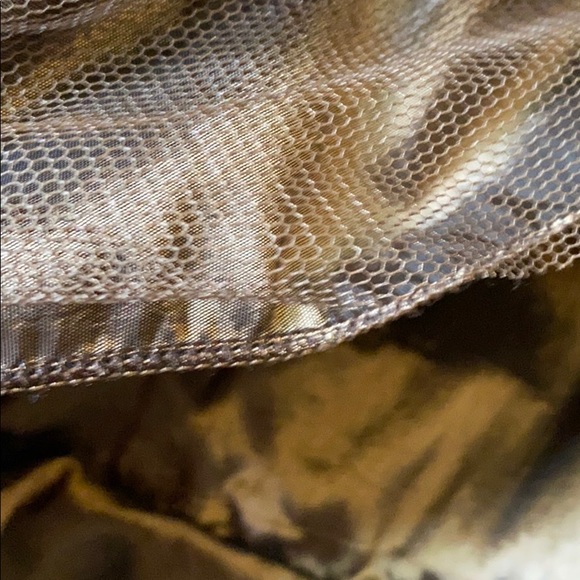 NWT STYLE VINTAGE BROWN LACE/SEQUINED MAXI SKIRT - Picture 8 of 12